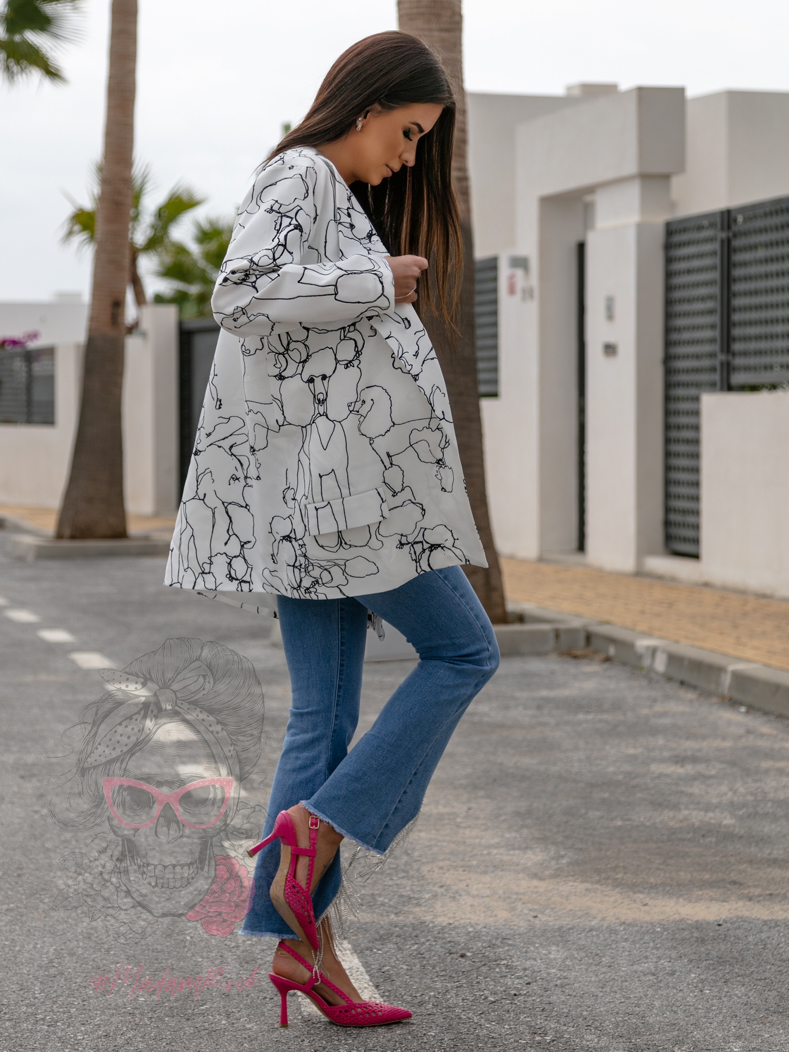 Marynarka oversize MC Puddels ecru Marynarka oversize MC Puddels ecru