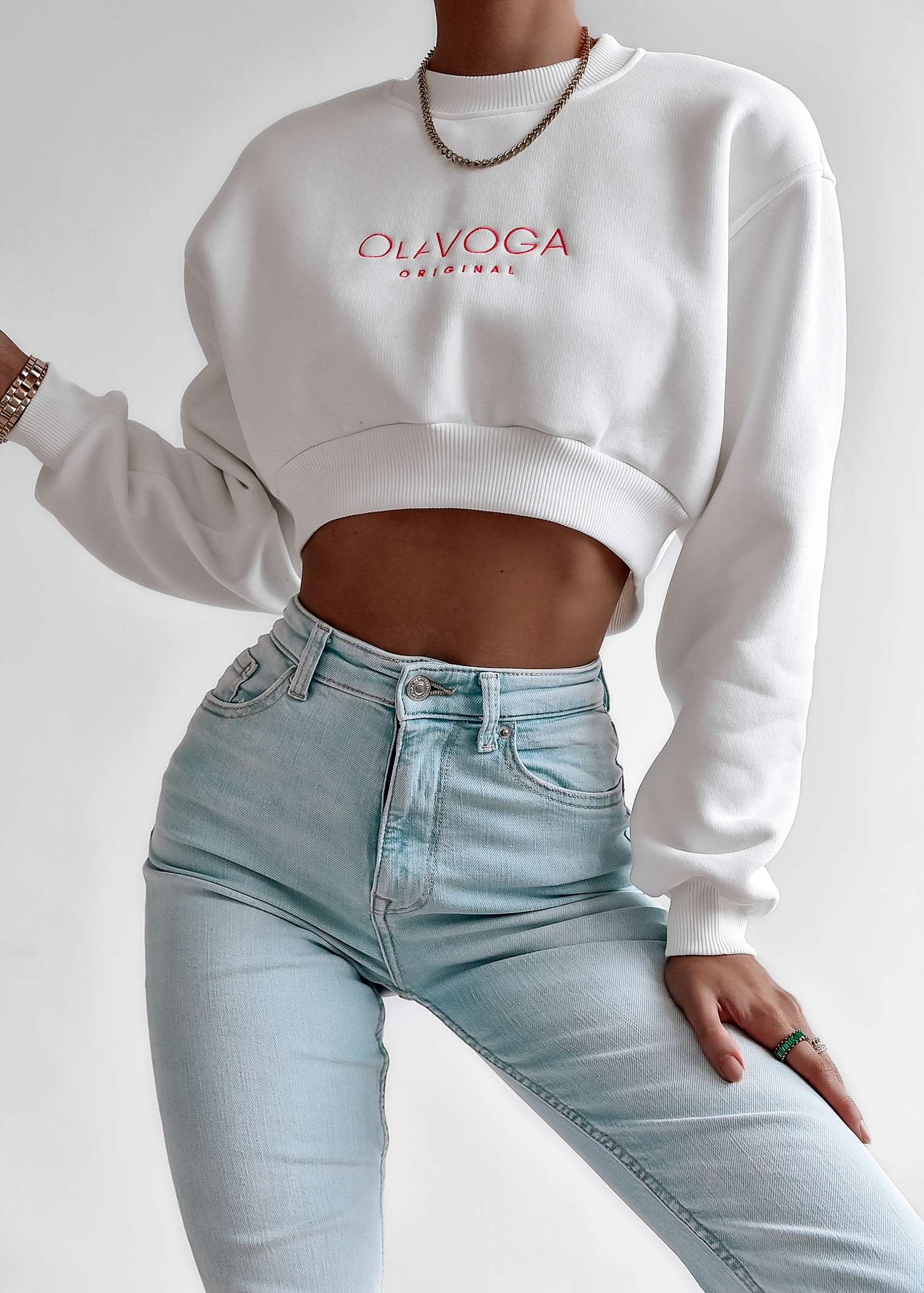 Bluza logowana Sumba Ola Voga ecru