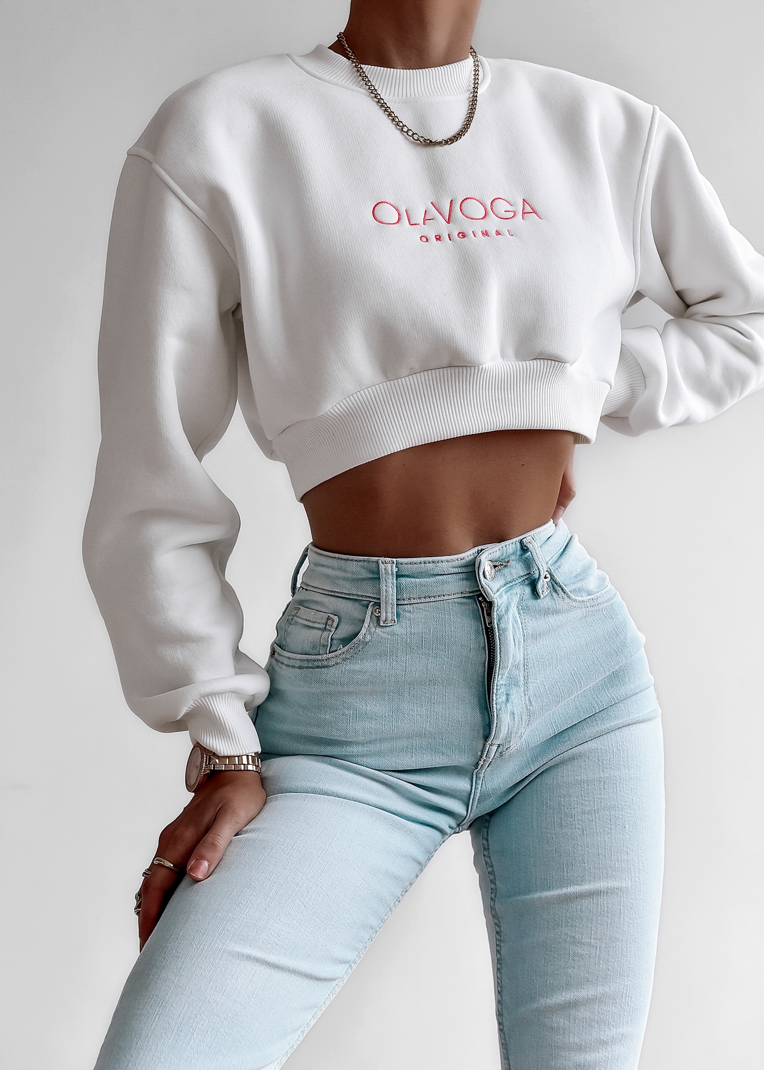 Bluza logowana Sumba Ola Voga ecru