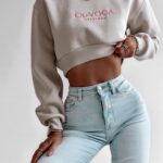 Bluza logowana Sumba Ola Voga beżowa