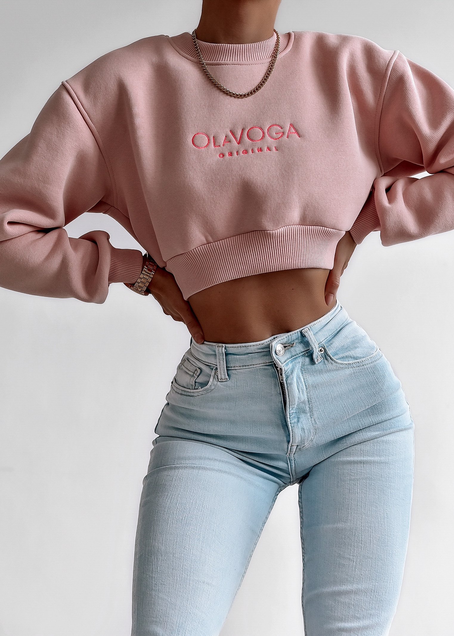 Bluza logowana Sumba Ola Voga różowa Bluza logowana Sumba Ola Voga różowa