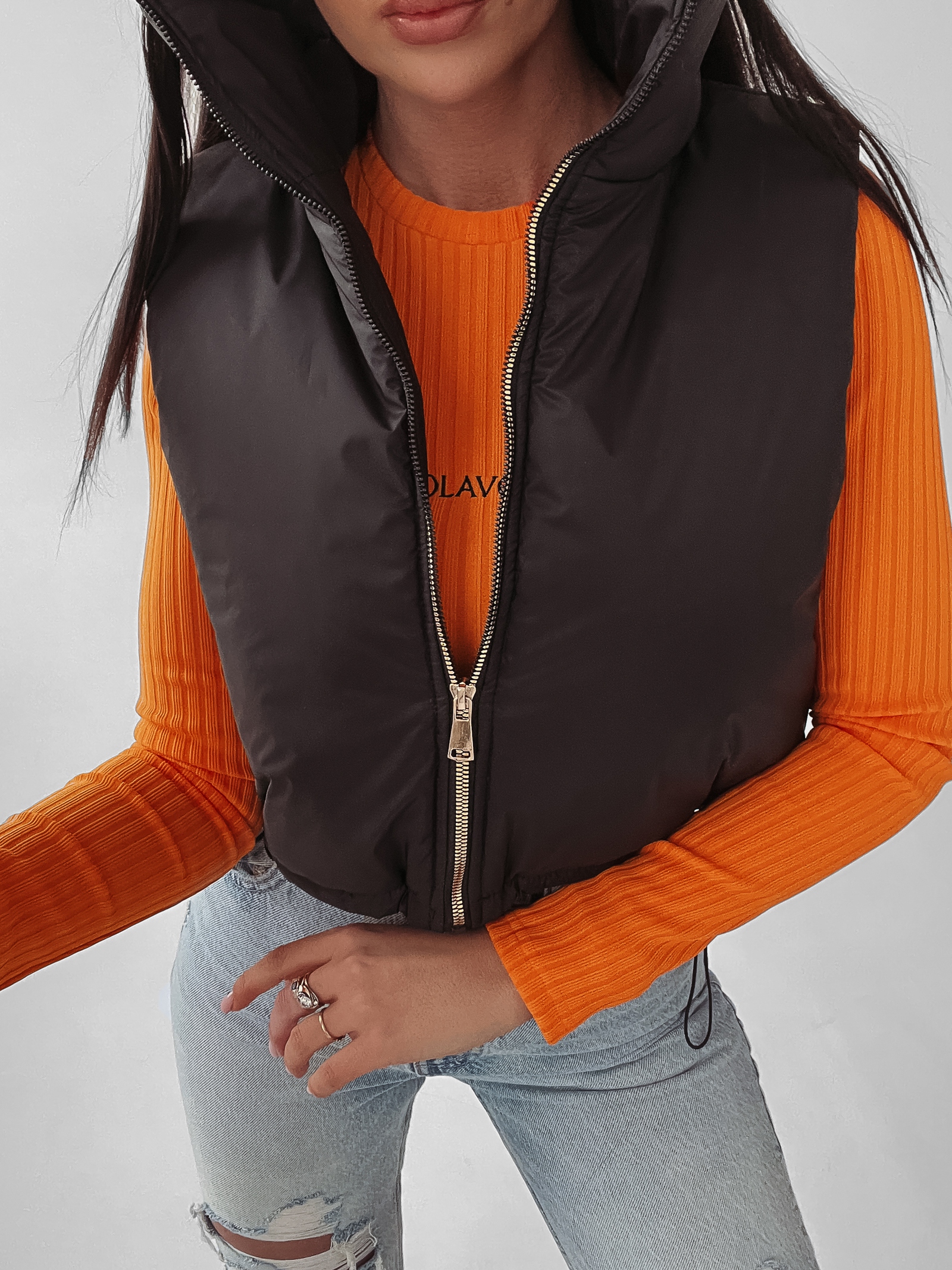 Bezrękawnik kamizelka sportowa Tracy Ola Voga czarny