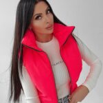 Bezrękawnik kamizelka sportowa Tracy Ola Voga różowy neon