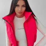 Bezrękawnik kamizelka sportowa Tracy Ola Voga różowy neon