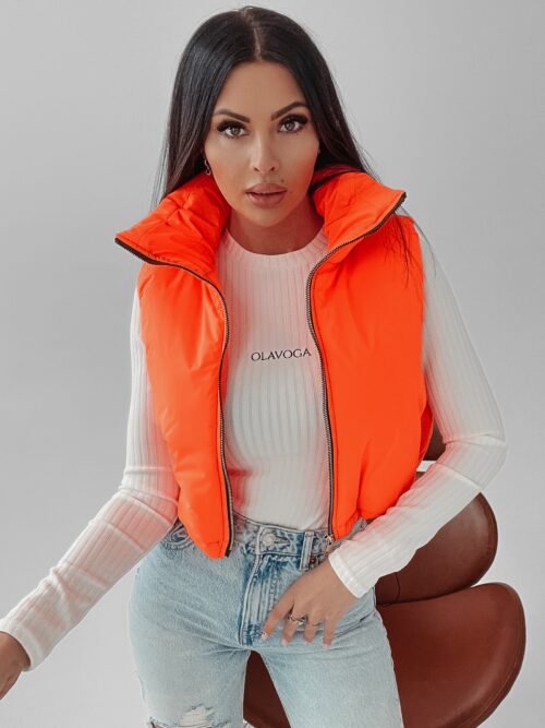 Bezrękawnik kamizelka sportowa Tracy Ola Voga pomarańczowy neon