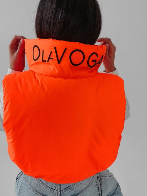 Bezrękawnik kamizelka sportowa Tracy Ola Voga pomarańczowy neon