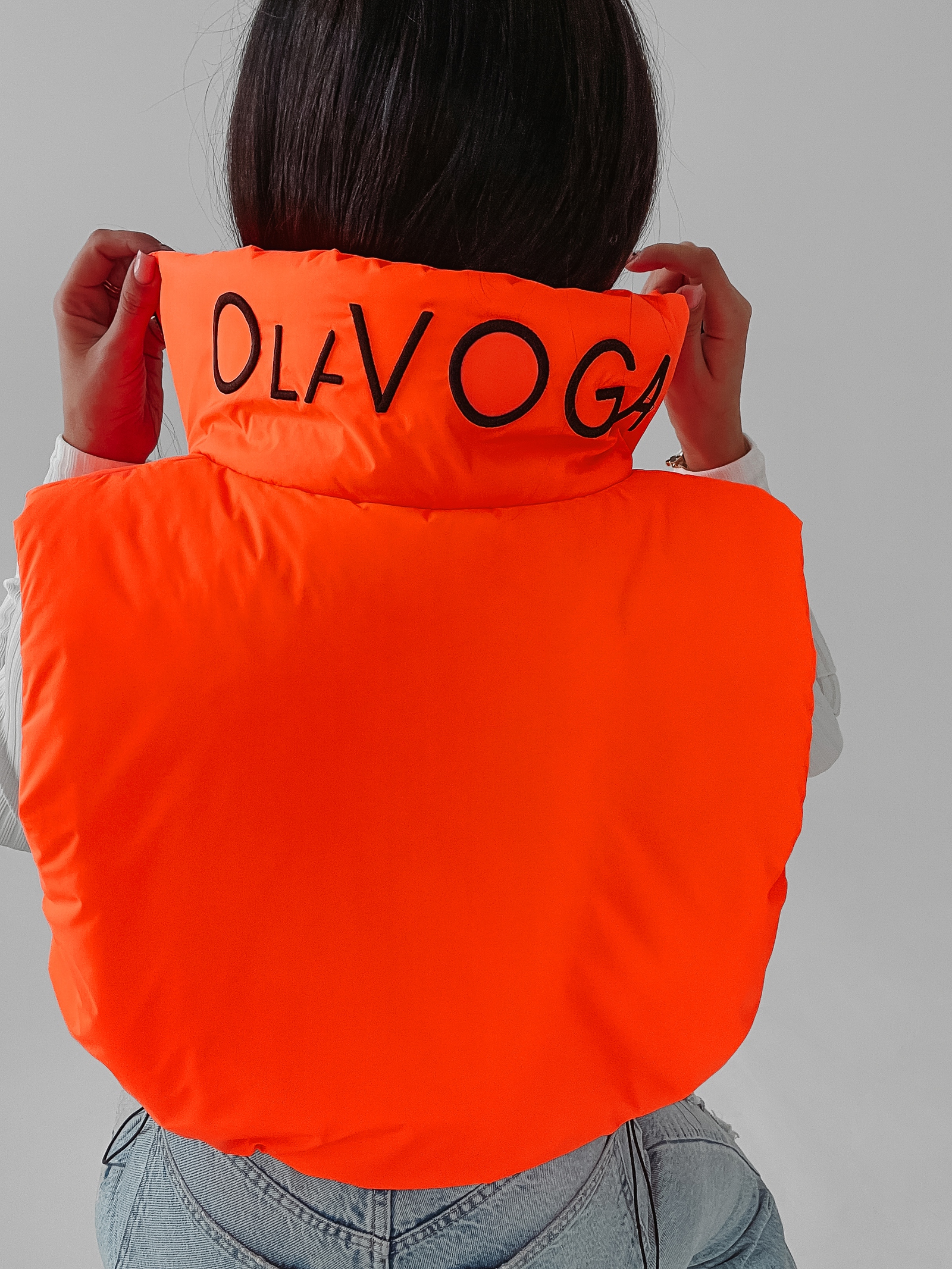 Bezrękawnik kamizelka sportowa Tracy Ola Voga pomarańczowy neon