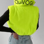 Bezrękawnik kamizelka sportowa Tracy Ola Voga limonkowy