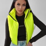 Bezrękawnik kamizelka sportowa Tracy Ola Voga limonkowy