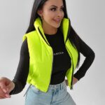 Bezrękawnik kamizelka sportowa Tracy Ola Voga limonkowy
