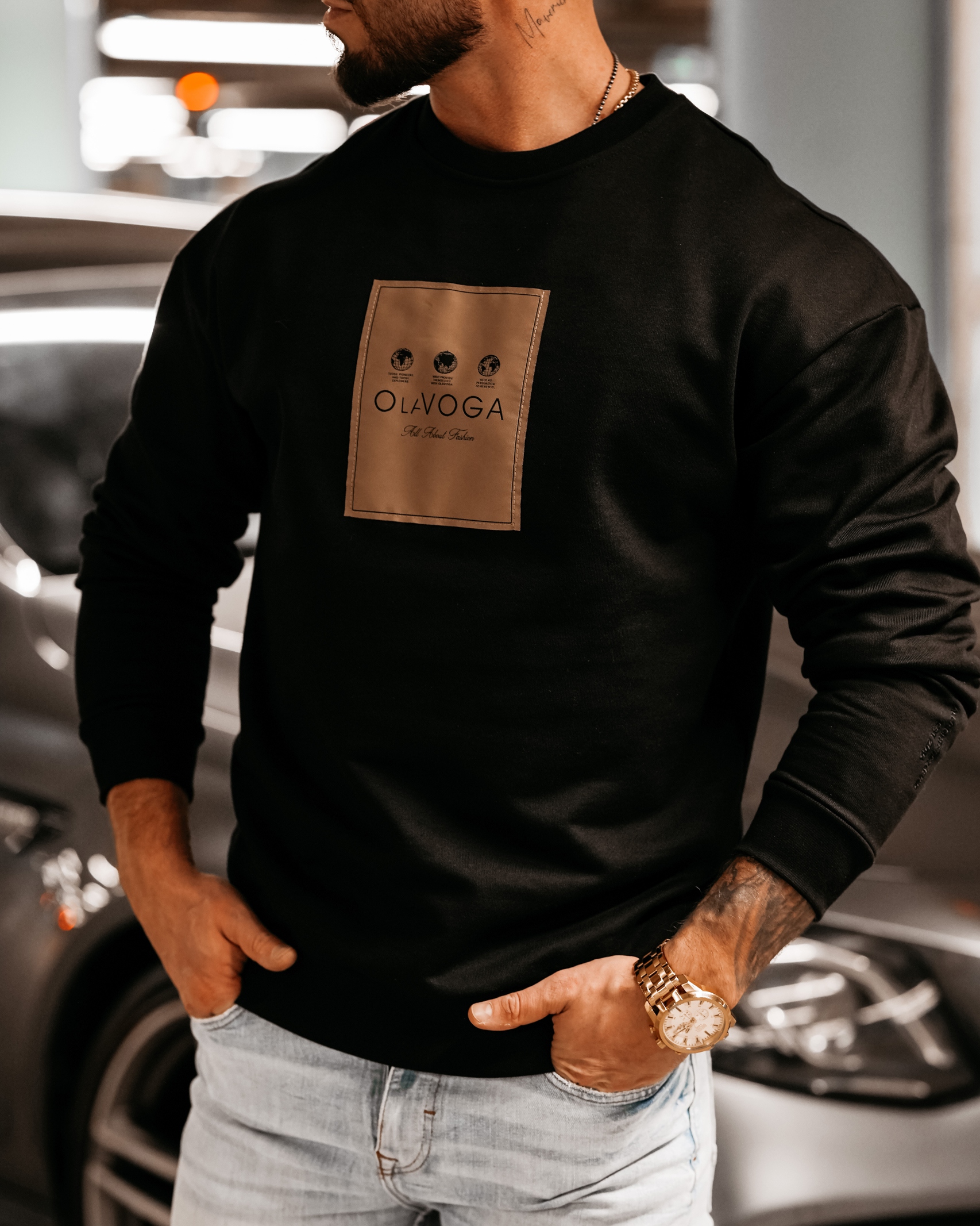 Bluza męska Lennard Ola Voga czarna