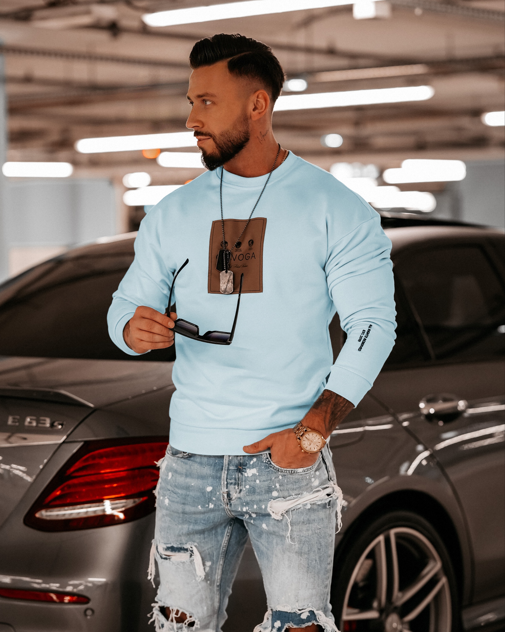 Bluza męska Lennard Ola Voga błękitna