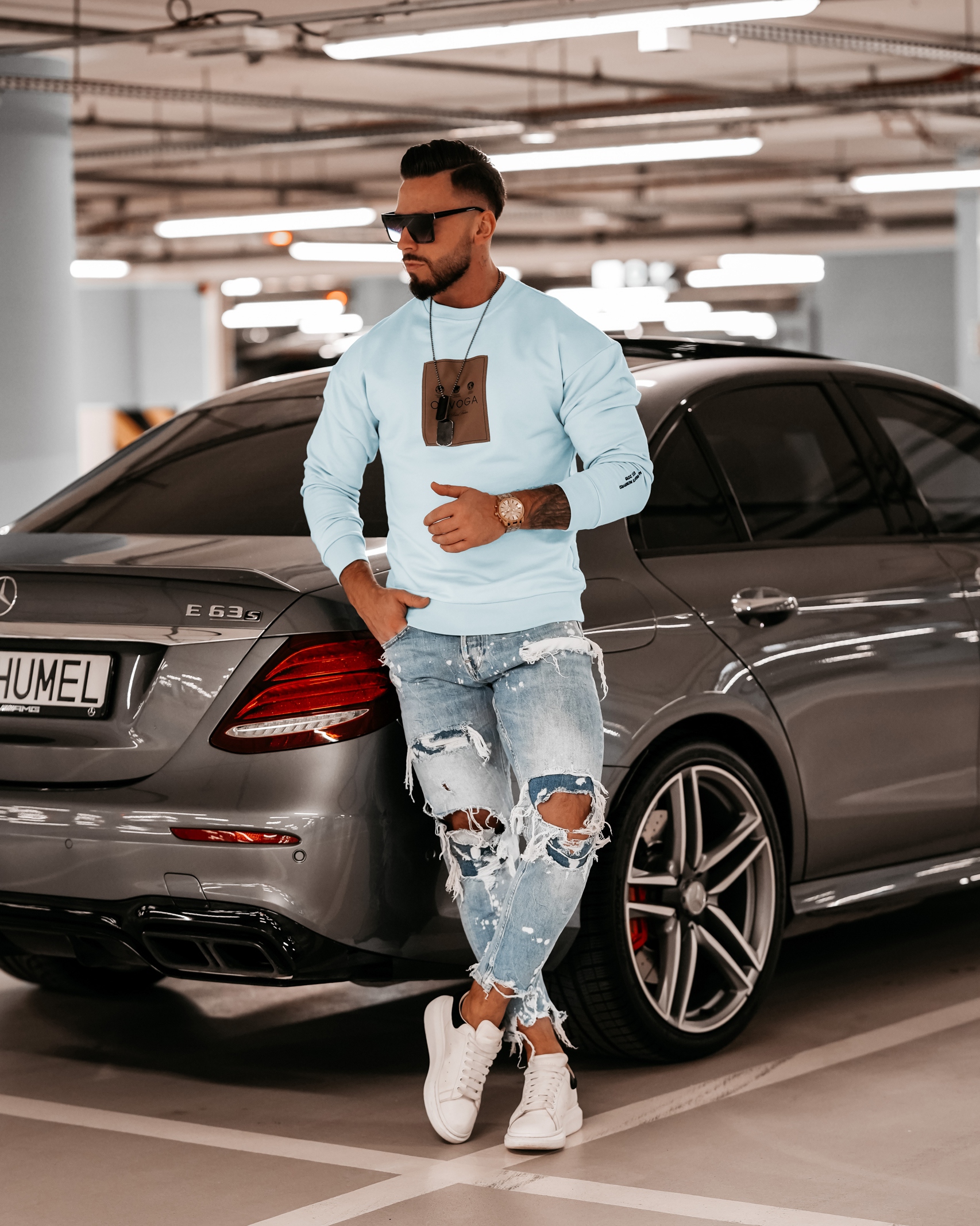 Bluza męska Lennard Ola Voga błękitna