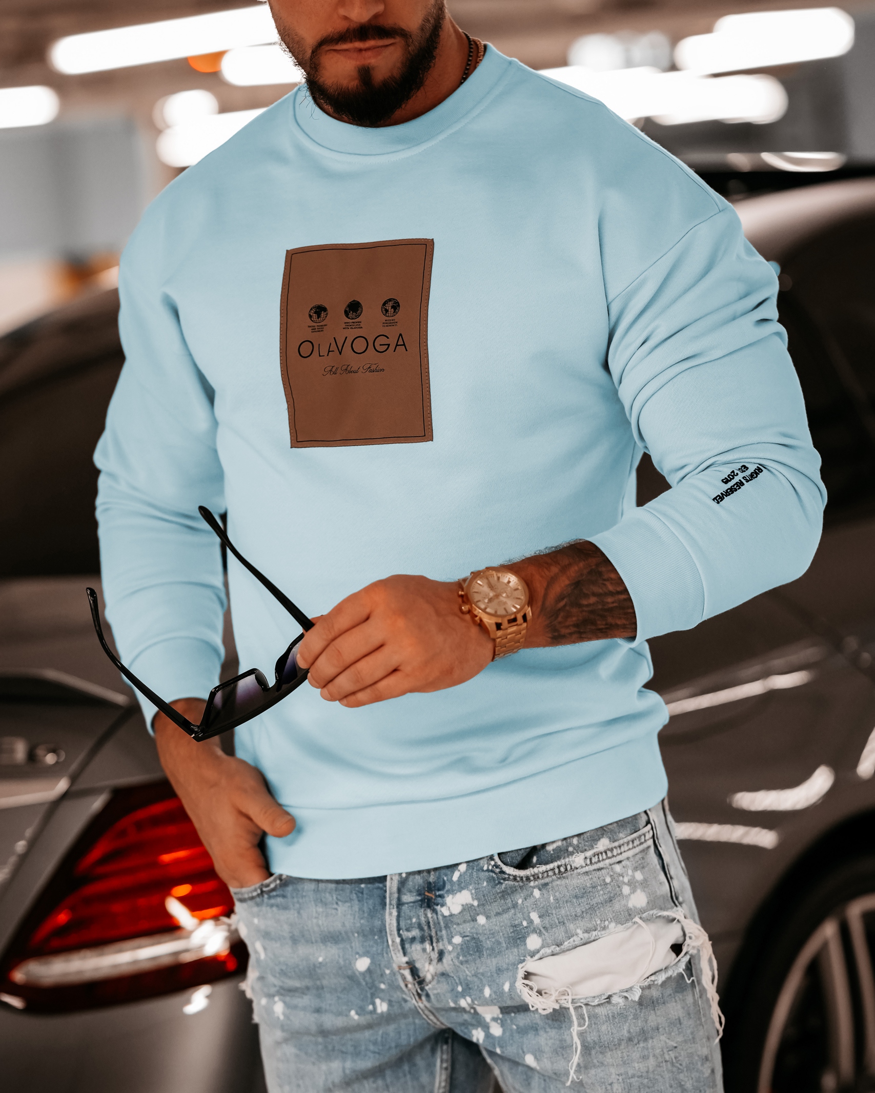 Bluza męska Lennard Ola Voga błękitna
