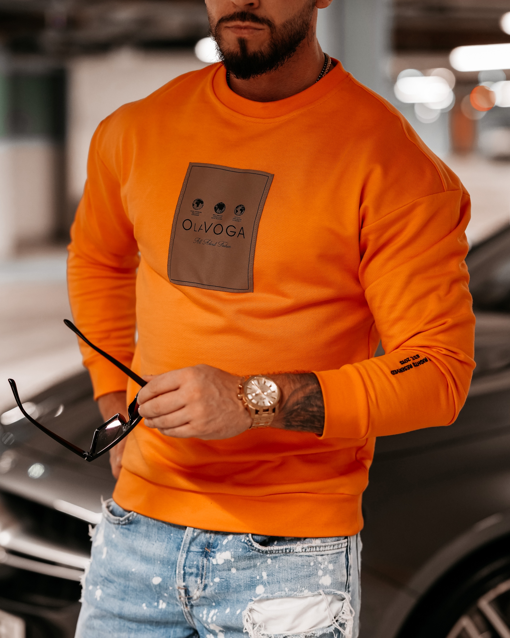 Bluza męska Lennard Ola Voga mango Bluza męska Lennard Ola Voga mango