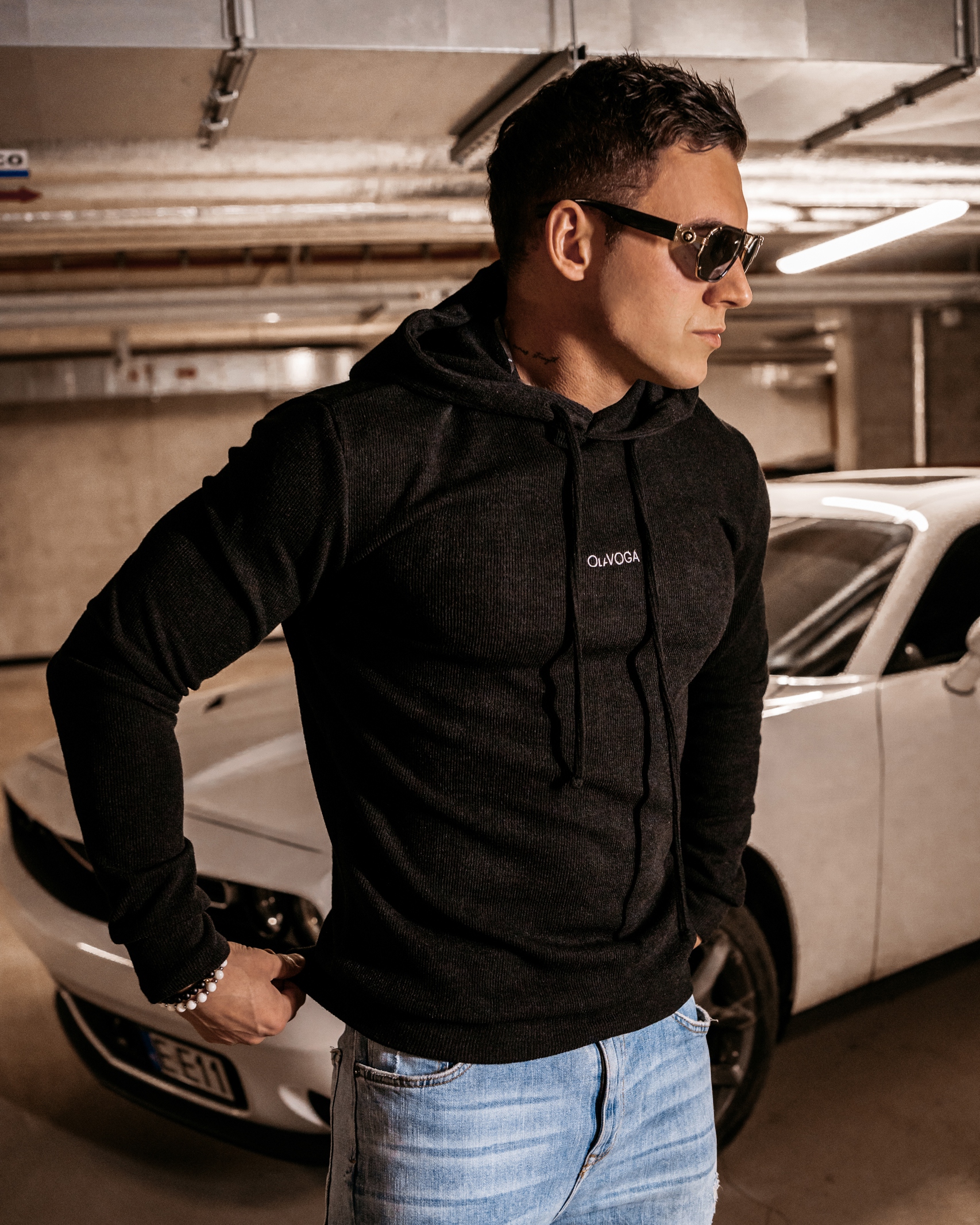 Bluza męska z kapturem Fabiano Ola Voga czarna