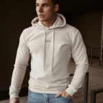 Bluza męska z kapturem Fabiano Ola Voga beżowa