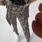 Legginsy casualowe Storm Ola Voga czarno-beżowe