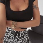 Legginsy casualowe Storm Ola Voga ecru-czarne