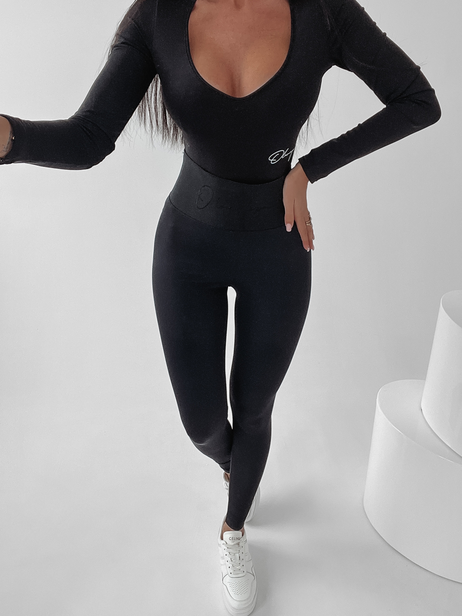 Legginsy elastyczne Pia Ola Voga czarne