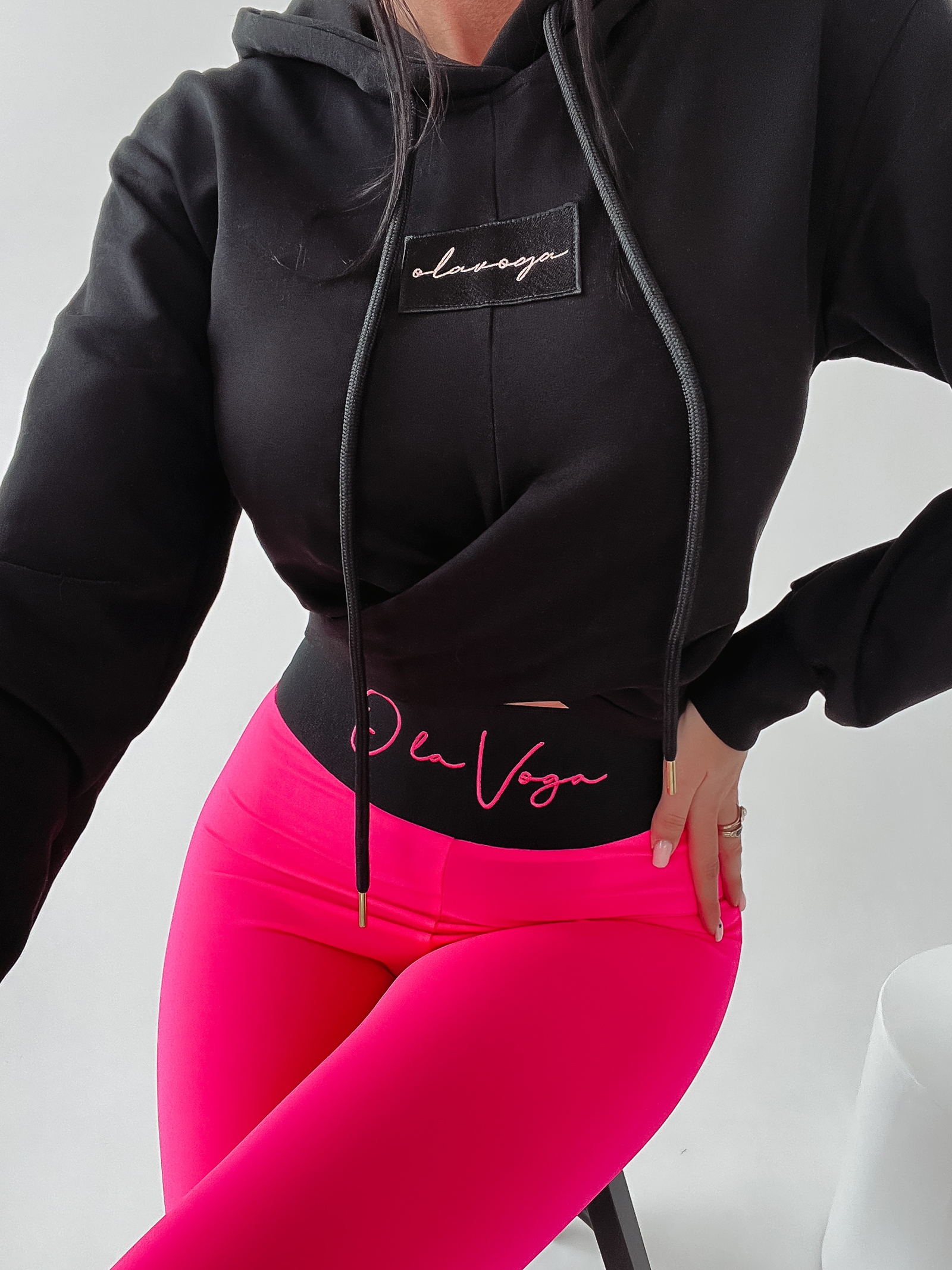 Legginsy elastyczne Pia Ola Voga neonowy róż