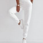 Spodnie dresowe Borneo Ola Voga ecru