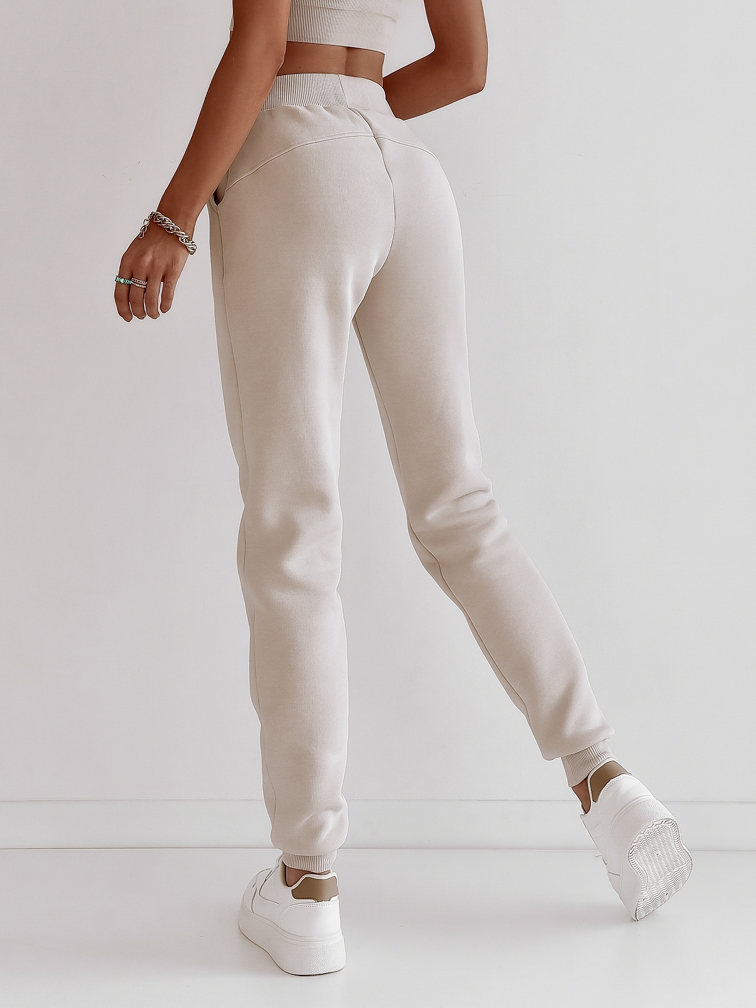 Spodnie dresowe Borneo Ola Voga beżowe Spodnie dresowe Borneo Ola Voga beżowe