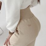 Spodnie bawełniane Marina Ola Voga beżowe II