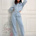 Kombinezon jeansowy Garet niebieski