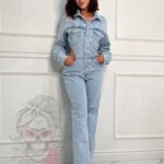 Kombinezon jeansowy Garet niebieski