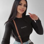 Body prążkowane Brenda Ola Voga czarne