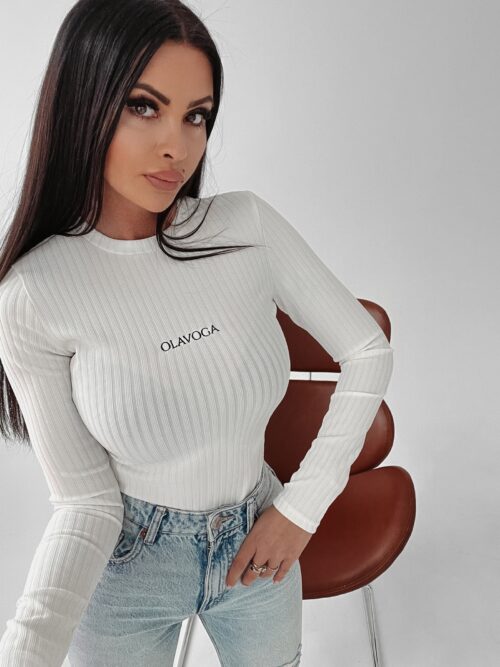 Body prążkowane Brenda Ola Voga ecru