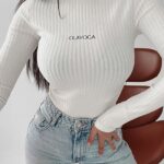 Body prążkowane Brenda Ola Voga ecru