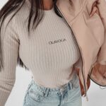 Body prążkowane Brenda Ola Voga beżowe