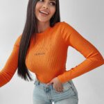 Body prążkowane Brenda Ola Voga mango