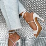 Sandały szpilki Rock Sompre białe