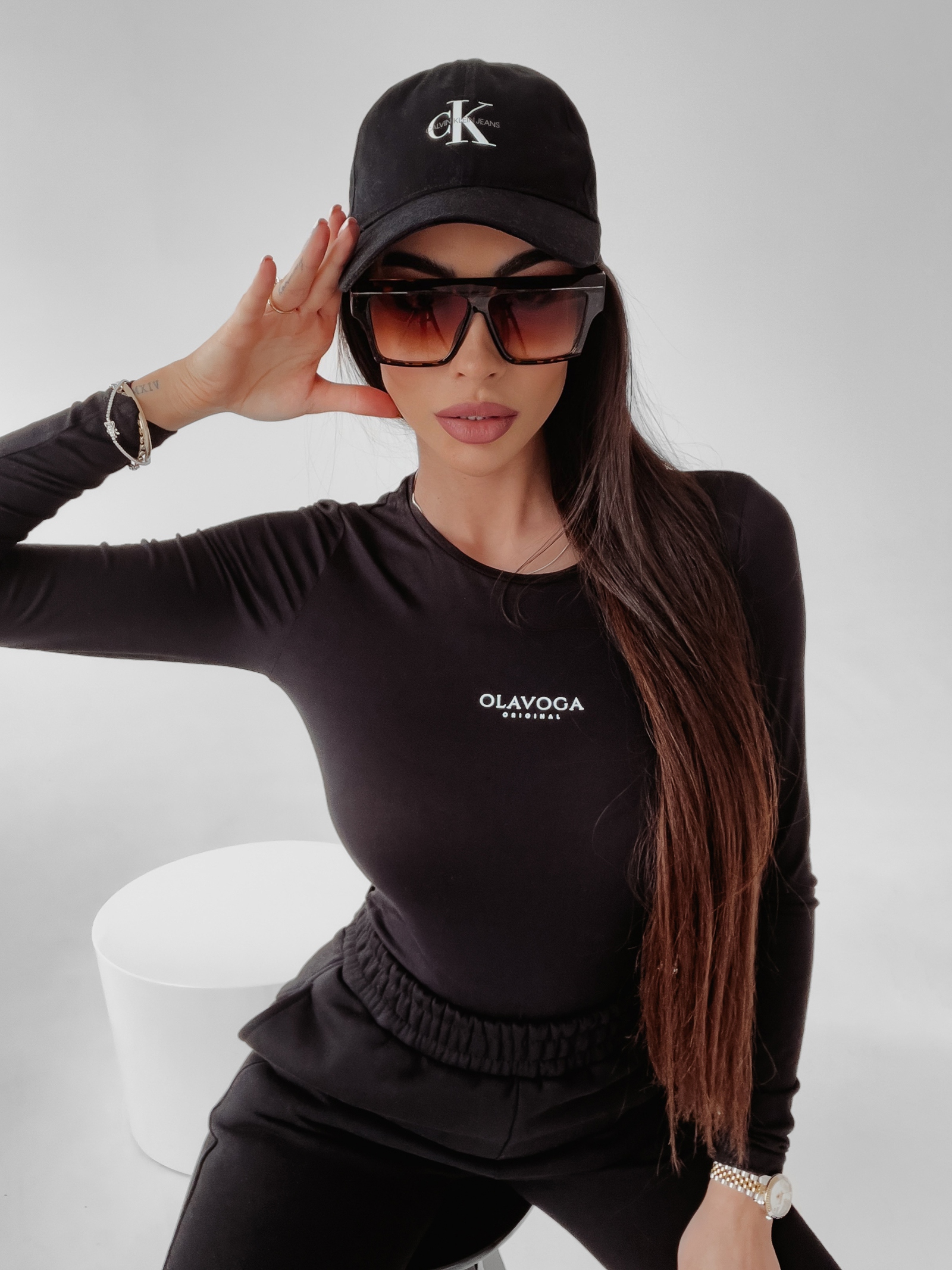 Bluzka basic Ness Ola Voga czarna