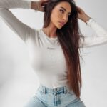 Bluzka basic Ness Ola Voga ecru