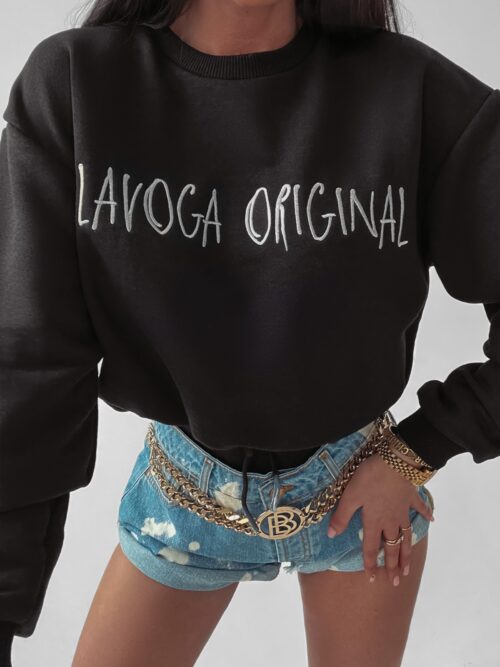 Bluza dzianinowa Coral Ola Voga czarna