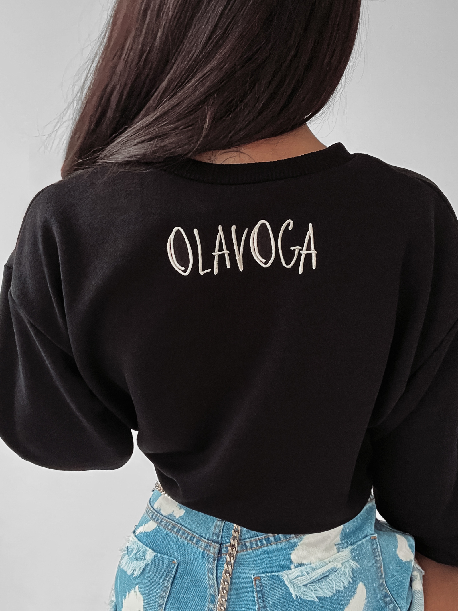 Bluza dzianinowa Coral Ola Voga czarna Bluza dzianinowa Coral Ola Voga czarna