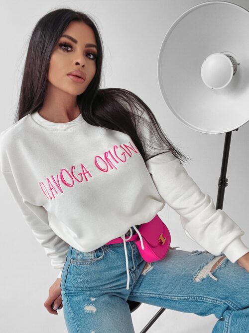 Bluza dzianinowa Coral Ola Voga ecru