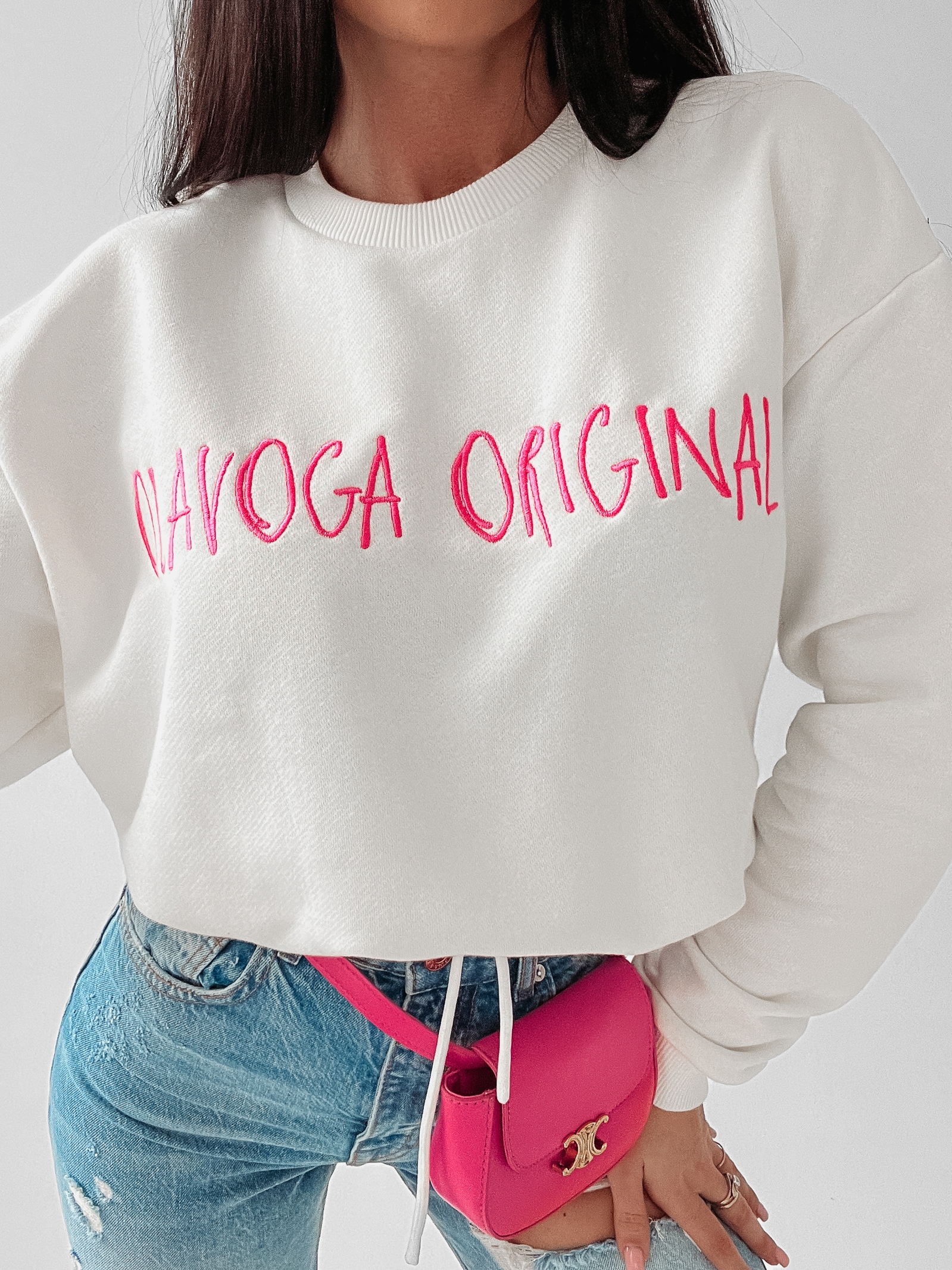 Bluza dzianinowa Coral Ola Voga ecru