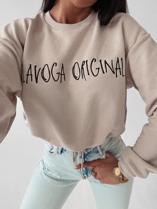 Bluza dzianinowa Coral Ola Voga beżowa