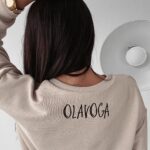 Bluza dzianinowa Coral Ola Voga beżowa