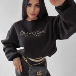 Bluza bawełniana Melanie Ola Voga czarna