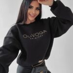 Bluza bawełniana Melanie Ola Voga czarna