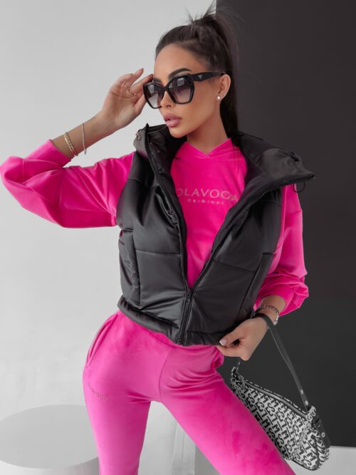 Bezrękawnik kamizelka pikowana Charly Ola Voga czarny