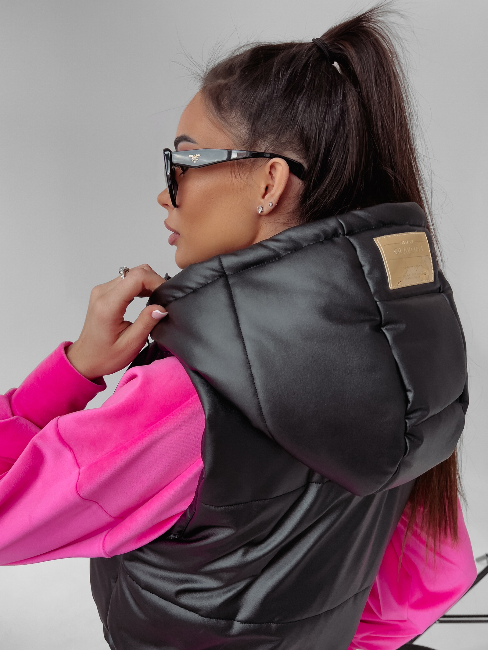 Bezrękawnik kamizelka pikowana Charly Ola Voga czarny