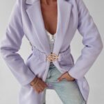 Płaszcz flauszowy Mary Ola Voga lila