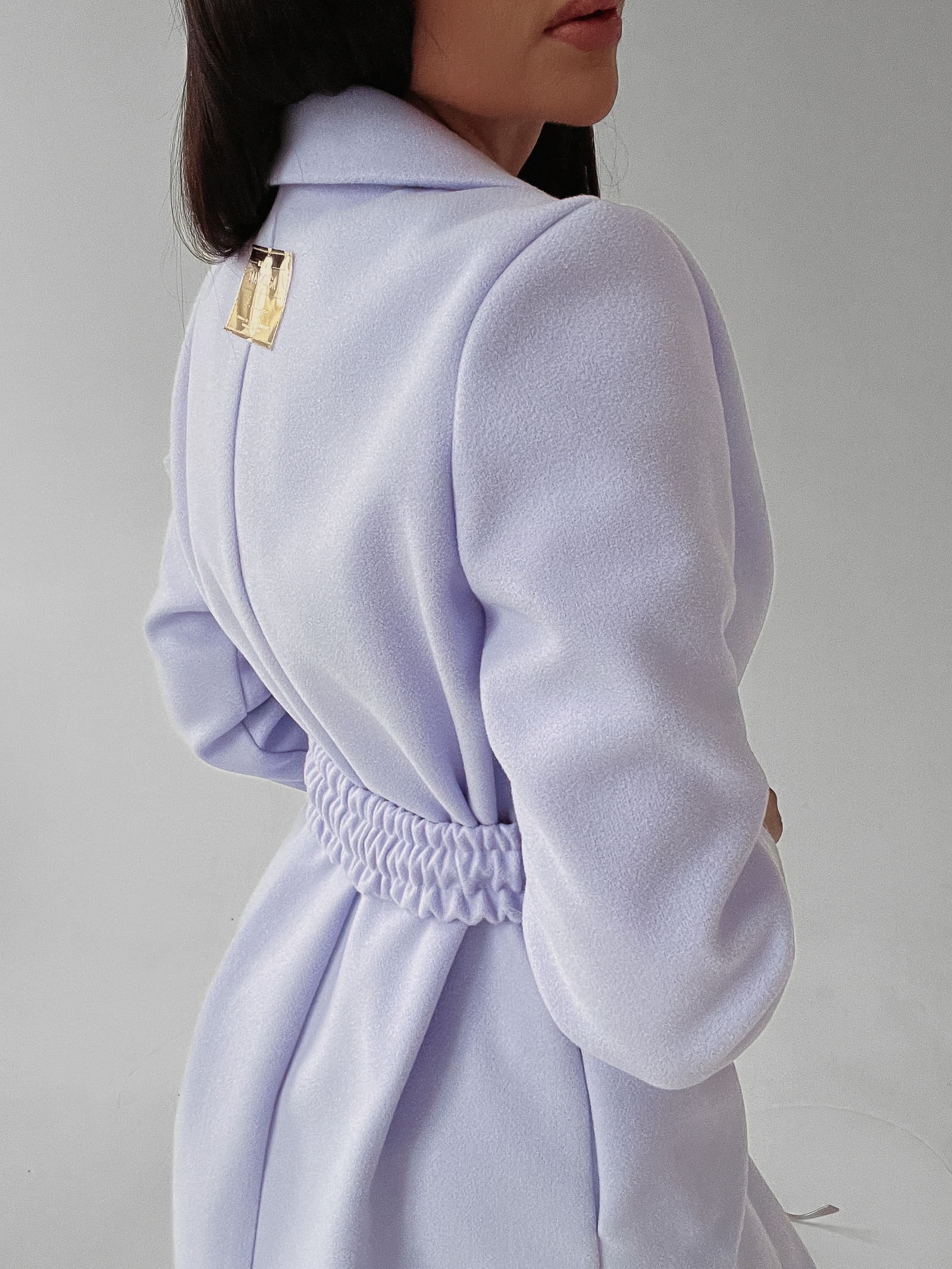 Płaszcz flauszowy Mary Ola Voga lila Płaszcz flauszowy Mary Ola Voga lila